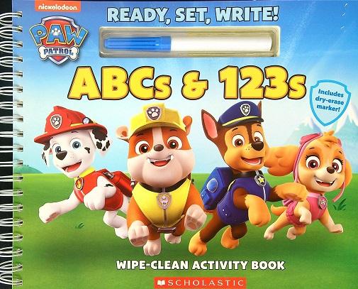 Ready, Set, Write! ABCs & 123s Wipe-Clean Activity Book (Paw Patrol)