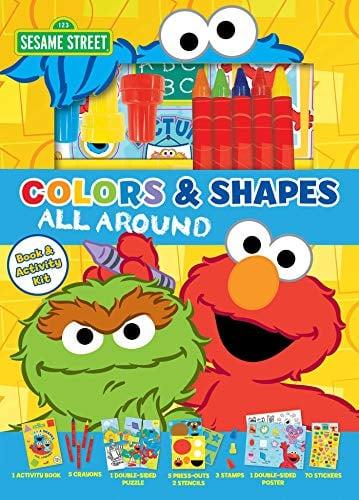 Colors and Shapes All Around Book & Activity Kit (Sesame Street)