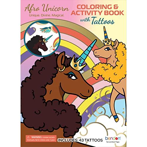 Afro Unicorn Activity and Coloring Book Bundle - Unicorn Coloring Set for  Black Girls Includes Afro Unicorn Coloring Book and Play Pack with Tattoos,  Stickers, More (Coloring Books for Black Kids) 