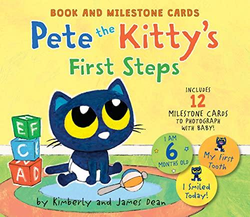 Pete the Kitty’s First Steps: Book and Milestone Cards