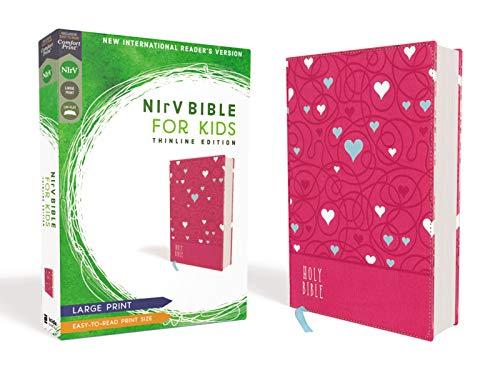 NIrV Bible for Kids Thinline Edition (Large Print, Pink Leathersoft)
