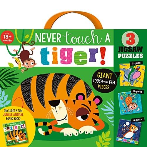 Never Touch a Tiger! Giant Touch-and-Feel Jigsaw Puzzles (3 Jigsaw Puzzles)